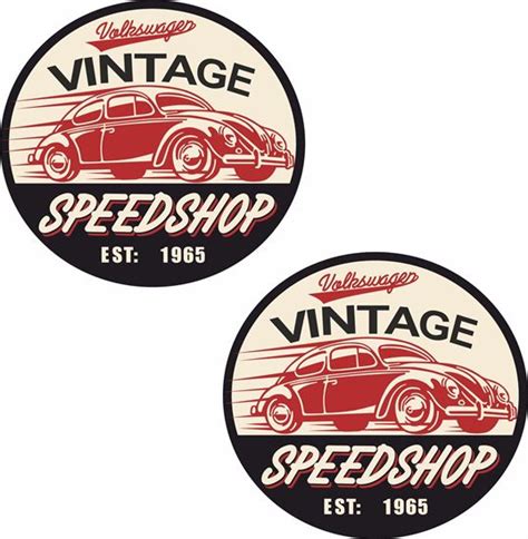 Zen Graphics Vintage Speed Shop Decals Stickers