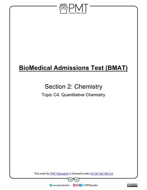 Pdf Biomedical Admissions Test Bmat Section 2 Chemistry Dokumentips