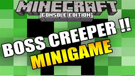 Minecraft Xbox 360 Creeper Boss Minigame Nooooo