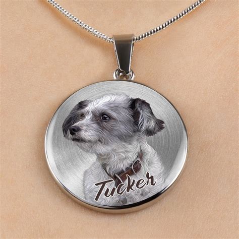 Personalized Pet Jewelry Pet Photo Necklace Dog Mom Jewelry Etsy