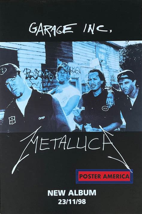 Metallica Garage Inc Original 1998 Uk Advance Poster 20 X 30