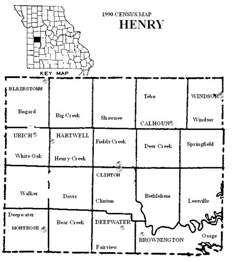 Henry County Missouri Maps And Gazetteers