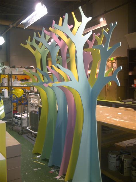 Mdf Trees Set Design Theatre Stage Design Cardboard Tree Tree Props