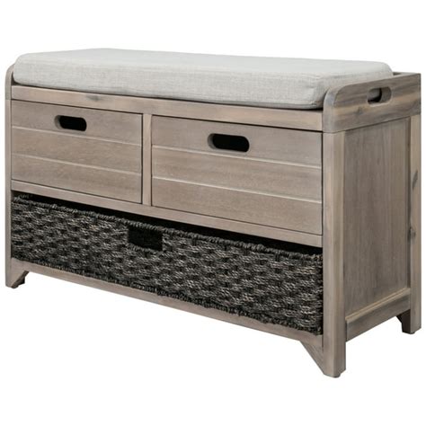 Abanopi Storage Bench Entryway Bench With Removable Basket And 2