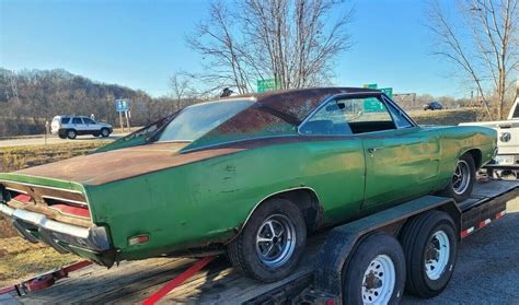 1969 Dodge Charger Is An F6 Green Survivor In Need Of A White Hat