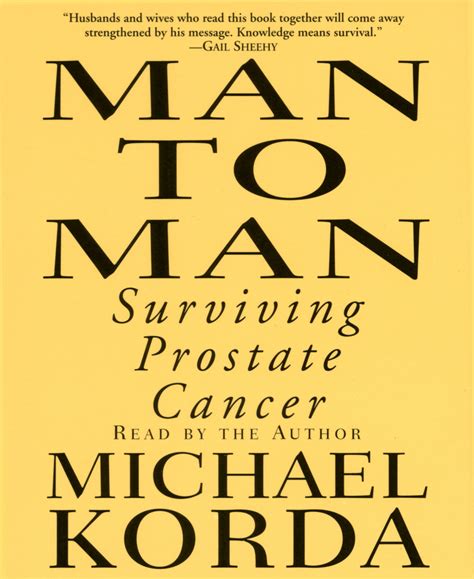 Man To Man Surviving Prostate Cancer Audiobook By Michael Korda