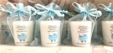Scented Large Handmade Personalised Baby Shower Votive Candle Etsy