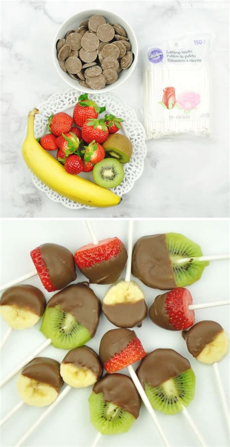 Chocolate Dipped Fruit Pops Vicky Barone