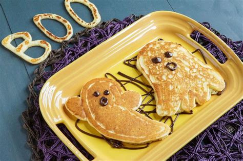 Fun Halloween Breakfast Ideas For Kids Ghost Pancakes At Taras