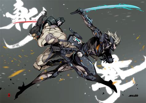 Raiden And Jetstream Sam Metal Gear Rising Vs 9 Mass Production Eva