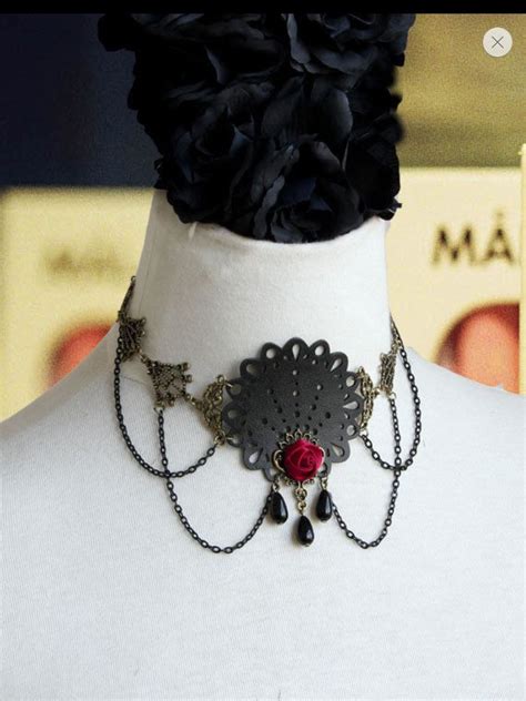 Steampunk Choker Necklace Chain Designer Fashion Jewelry Gothic