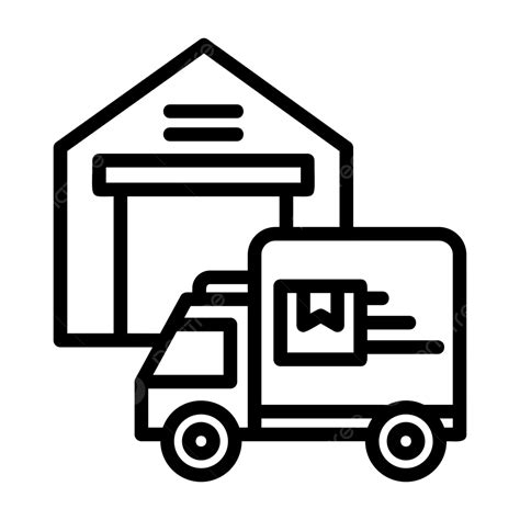 Distribution Line Icon Vector Distribution Icon Box Delivery Png And