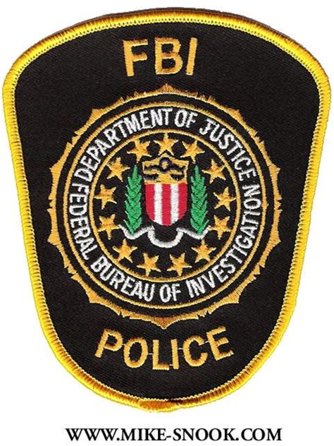 Fbi Police Badge Mike Patcheszothershtml Law