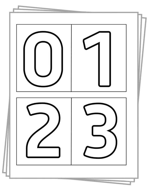 Printable Numbers 0 10 Free Templates In All Sizes