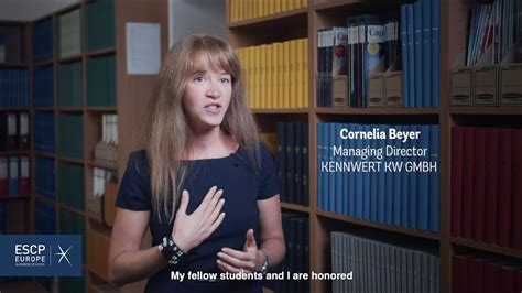 Executive MBA Experience Cornelia Beyer YouTube