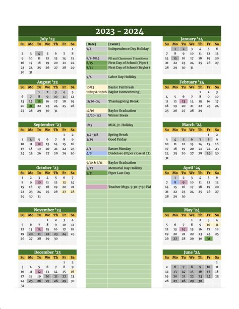 Baylor University Academic Calendar 2025 2026 Inna Renata