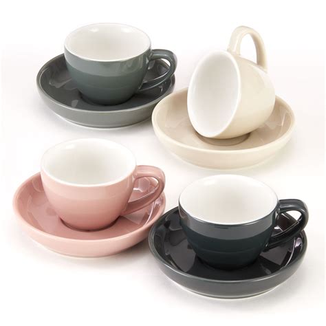 Espresso Cups And Saucers By Easy Living Goods 3 Ounce Demitasse For