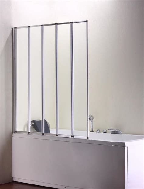 Universal 1000mm Or 1250mm Folding Glass Bath Shower Screen