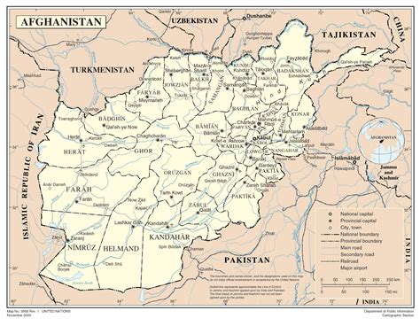 Afghanistan Map Provinces Political Map Of Afghanistan Afghanistan