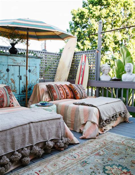 Small And Cozy Bohemian Outdoor Spaces House Design And Decor