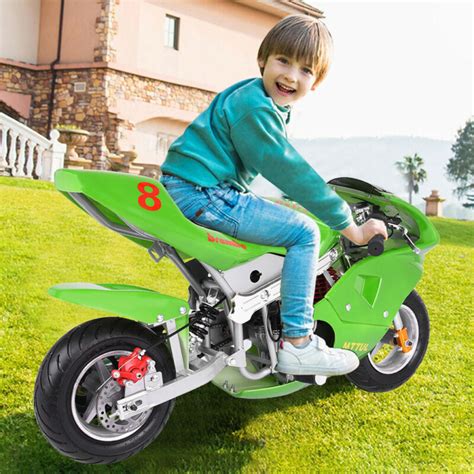 Mini Gas Power Pocket Bike Motorcycle 49cc 4 Stroke Engine For Kids