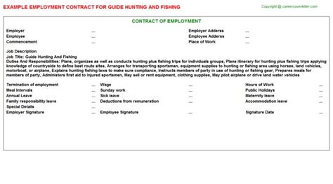 Perfect Tour Guide Contract Template And Description Job Description