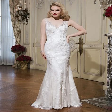 New Arrival Sexy Elegant Mermaid Floor Length Luxury Beaded Second Wedding Dresses 2015 In