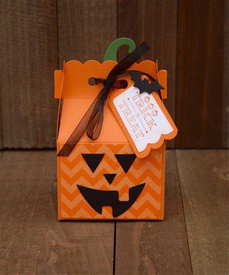 Jack O Lantern Treat Box Halloween Treat Box Halloween Party Favors