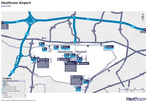 Heathrow Airport Map Lhr Printable Terminal Maps Shops Food