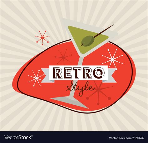 Drink Retro Label Royalty Free Vector Image Vectorstock