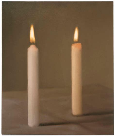 Zwei Kerzen Two Candles Gerhard Richter Candles Art