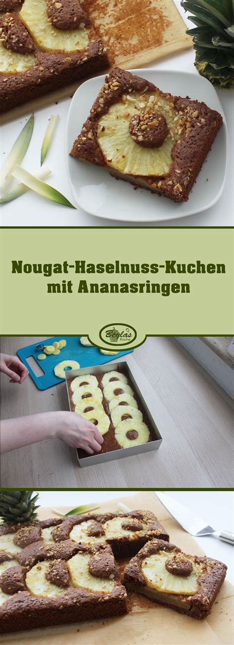 Ich hoffe, ich wiederhole mich nicht allzusehr, wenn ich einmal mehr bekenne, dass ich karottenkuchen neben käsekuchen am liebsten mag. Nougat-Haselnuss-Kuchen mit Ananasringen | Kuchen ...