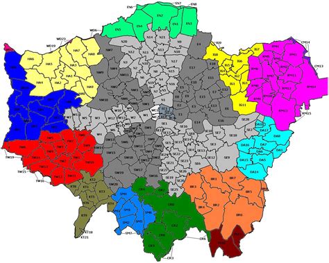 Map Of London Boroughs Districts Areas City Of London London Eye Hot