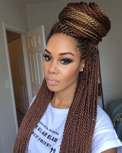 40 Chic Twist Hairstyles For Natural Hair Senegalese Twist Hairstyles Twist Braid Hairstyles