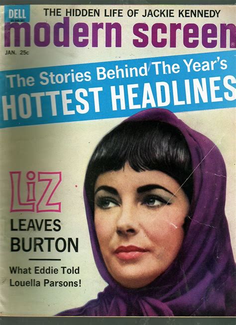 Modern Screen Magazine January 1963 Elizabeth Taylor Elizabeth