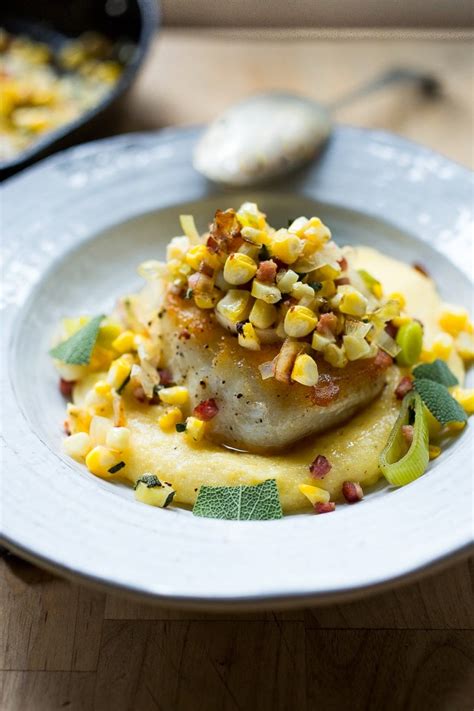 Halibut With Corn And Panchetta