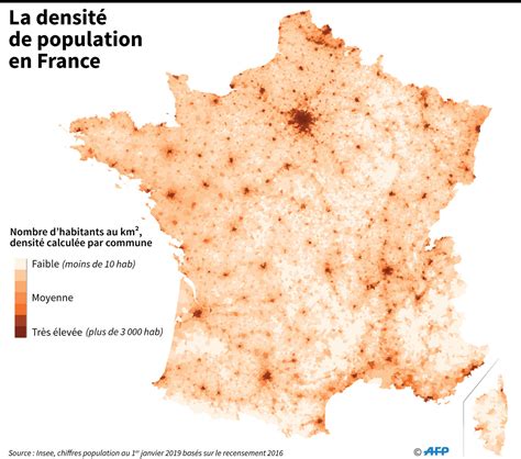 Densité De La Population En France - La croissance démographique en France portée par les grandes aires