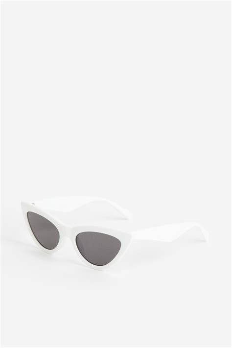 cat eye sunglasses white ladies handm