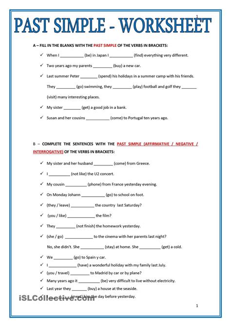 Past Simple Worksheet Pasado Simple Ingles Taller De Ingles