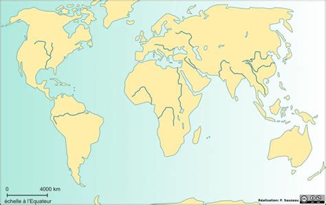 Les Grands Fleuves Du Monde Carte - Carte Europe: Carte Des Principaux Fleuve Du Monde