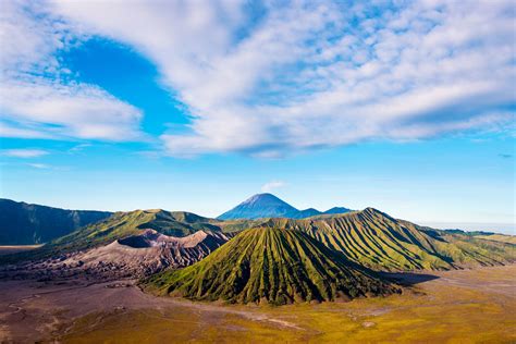 Mount Bromo Volcanoes In Bromo Tengger Semeru National Park East Java