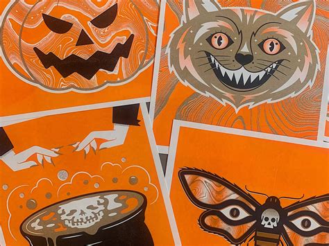 Halloween Risographs By Alex Anderson On Dribbble