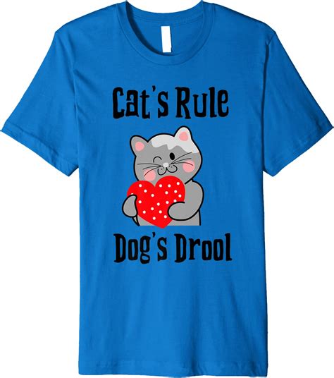 Cats Rule Shirt Love Cats Womens Girls Cat Lover T Shirt Premium T Shirt Clothing