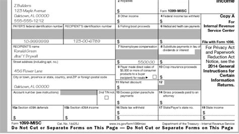 Free Printable 1099 Misc Tax Form Template Printable Templates