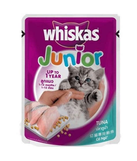 Compare the ingredients in your cat's food to blue and see the difference. Whiskas Wet Meal (Kitten - Cat Food) Junior Tuna, 85 gm ...