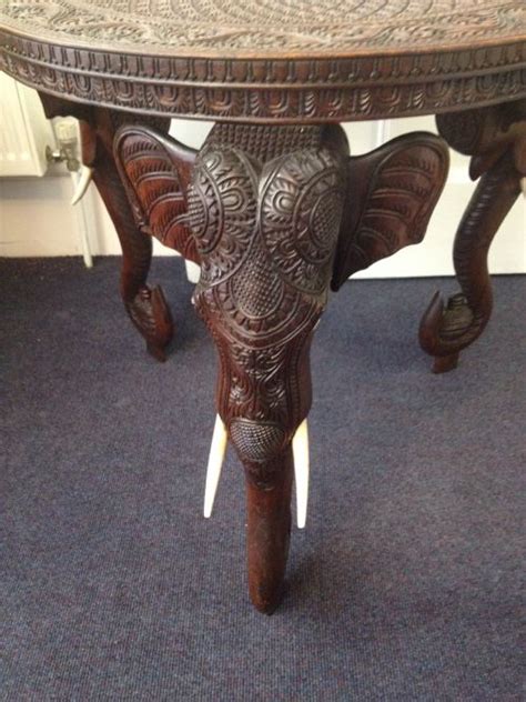 Therefore, custom houzz has thus commenced a big range of coffee tables online with reasonable price tags. Large Anglo Indian Carved Elephant Table | 180376 ...