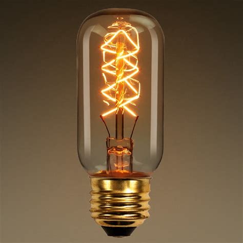 Vintage Light Bulb 40 Watt T12 Radio Style 4 In Height Z Shape