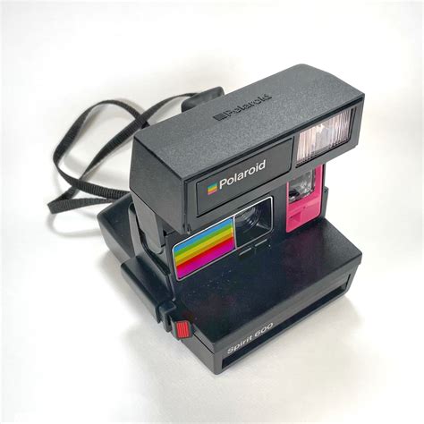Polaroid Spirit 600 With Upcycled Pink And Rainbow Face Refreshed