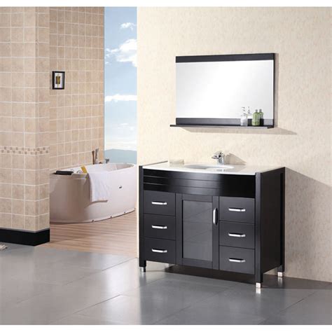 It is certainly the main furniture piece in most bathrooms but there. Design Element Waterfall 48" Bathroom Vanity with White ...