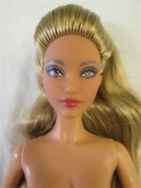 Nude Barbie Holiday 2023 Collector Doll Model Muse Body Stand Blonde Hair Tan 3999 Picclick